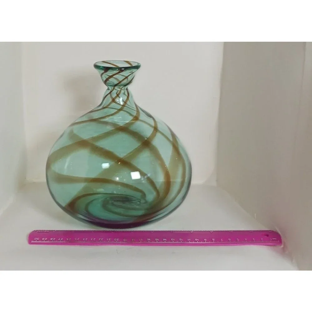 MCM Blenko 828M Balloon Vase Vintage 8